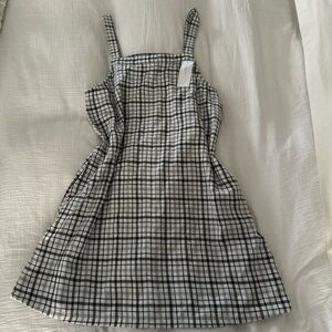 NWT American Eagle Black and White Checkered Dress- SZ S